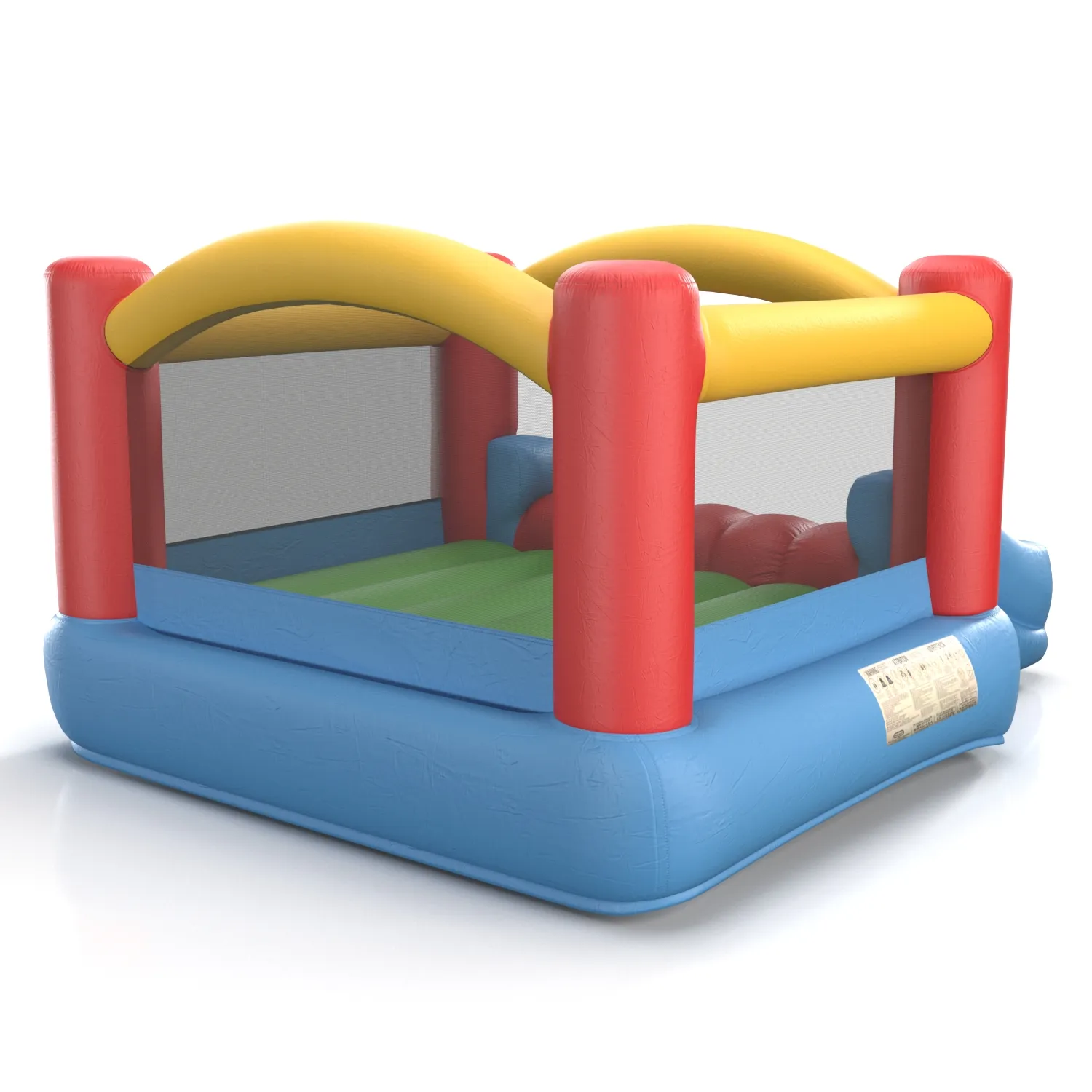 Little Tikes Jump And Slide Inflatable Bouncer PBR 3D Model_06